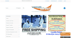 Desktop Screenshot of coverallsdirect.net